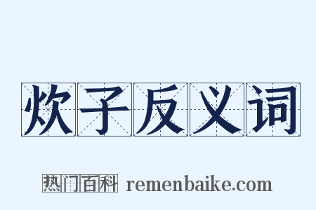 炊子反义词是什么意思的图片